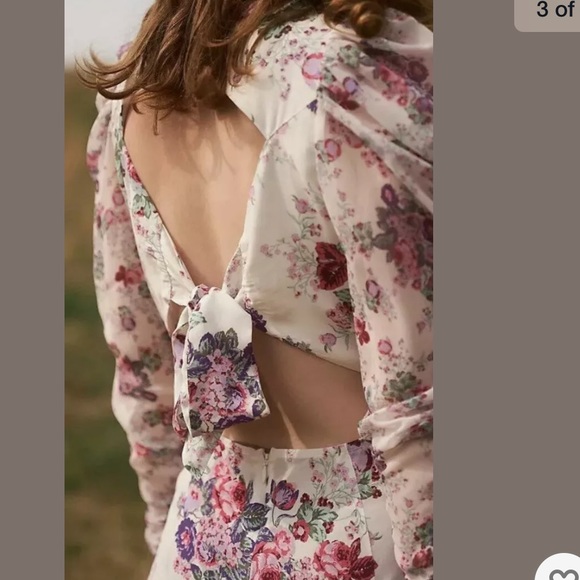 FOR LOVE AND LEMONS ROSS RUCHED RUFFLE MIDI DRESS - Picture 6 of 8